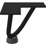  Ukosnice noge za stol 4 kom crne 10 cm čvrstog čelik | shoptok.hr