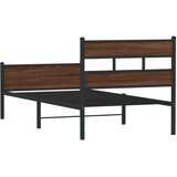  Okvir kreveta bez madraca smeđa boja hrasta 107x200 cm drveni | shoptok.hr
