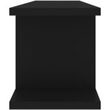  Zidne police 2 kom crne 75 x 18 x 20 cm konstruirano drvo | shoptok.hr