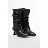 Trendyol Black Gusseted Short Heeled Women's Boots