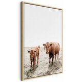  Slika - Mother and Calf (1 Part) Vertical 40x60 U prirodnom drvenom okviru | shoptok.hr