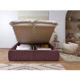 Bobochic Paris Ružičasti tapecirani bračni krevet s prostorom za odlaganje s podnicom 160x200 cm Garance – | shoptok.hr
