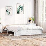  Za krevet od masivnog drva bijeli 200 x 200 cm Cijene