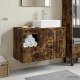  Set namještaja za kupaonicu 2 kom. Dimljeni hrast Smeđa 49,5 x 41 x 79,5 cm | shoptok.hr