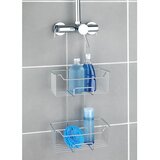 Wenko 24758100 - Polica za tuš MILO 25x55 cm srebrna/prozirna | Eponuda.com