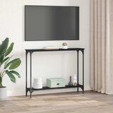  Konzolna stolica s policom Crni hrast 100 x 22,5 x 75 cm | Eponuda.com