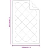  Ljetni pokrivač s jastukom 2 pcs Bijelo 135 x 220 cm Mikrofibra | shoptok.hr