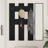  Vješalica za kapute na zidu Zidne Crni hrast 65 x 3 x 100 cm | shoptok.hr