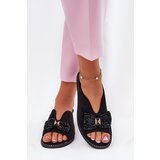 S. BARSKI Women's Sandals With Bow On Flat Heel S.Barski | Shoptok.si