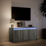 TV ormarić s LED svjetlima boja hrasta 100x34x50 cm drveni | shoptok.hr