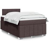 Maison Chic Box spring postelja - Vzmetna postelja z vzmetnico temno rjav 120x200 cm blago SL24406, (21890923) | Shoptok.si