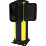 Axelent Kotni stebrič za zaščito pred trki X-Protect, višina 610 mm, dva priključka, L-oblika | Shoptok.si