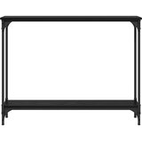  Konzolna stolica s policom Crni hrast 100 x 22,5 x 75 cm | Eponuda.com