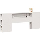 vidaXL Vzglavje s predelki bela 180 cm trdna borovina | Shoptok.si