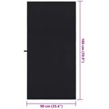  Sportski Ručnici 2 pcs Crna 180 x 90 cm Poliester i poliamid | Eponuda.ba