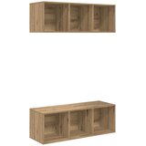  Set TV komoda Zidne 2 pcs Umjetnički hrast 37 x 37 x 107 cm | shoptok.hr