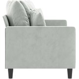  Dvosjed Svjetlosiva 140 cm baršunasti | shoptok.hr