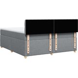  Krevet s oprugama i madracem svjetlosivi 200 x 200cm od tkanine | shoptok.hr