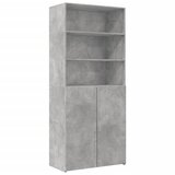 Ormarić za pohranu boja betona 80x42,5x225 cm konstruirano drvo | shoptok.hr