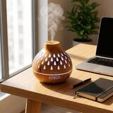 Ruhhy 10W LED RGB ultrazvočni vlažilec zraka aroma difuzor 400ml izparjevalnik, (5000184218) | Shoptok.si