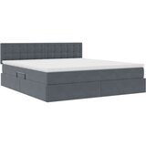  s od storage s uzglavljem Tamno siva 160 x 200 cm Baršun | shoptok.hr