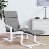  Stolica za opuštanje od tkanine tamnosiva | shoptok.hr