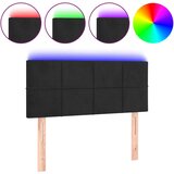 Maison Chic led posteljno vzglavje - vzglavna omarica - nočna omarica črno 80x5x78/88 cm žamet, (21707995) Cene