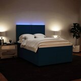  box spring s madracem plavi 160 x 200 cm baršunasti | shoptok.hr