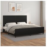  Za krevet s uzglavljem crni 200x200 cm od umjetne kože | shoptok.hr