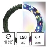  LED božična nano veriga zelena, 15 m, zunanja in notranja, večbarvna, časovnik | Shoptok.si