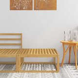  otoman Čvrsto drvo akacije Bijela 79 x 79 x 37 cm | Eponuda.com