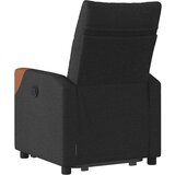  Naslonjač na podizanje od tkanine crni | shoptok.hr
