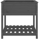  Sadilica s policom siva 82,5x82,5x81 cm od masivne borovine | Eponuda.ba