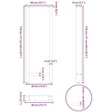  Noge stolića za kavu bijele 2 kom 40x(110-111) cm čelik | shoptok.hr