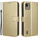 INORCO Ovitek za telefon z denarnico iz PU usnja za Nokia C110, stojalo s teksturo Crazy Horse s paščkom, (22035159) | Shoptok.si