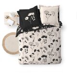 Douceur d intérieur Crna/bež posteljina za bračni krevet/za produženi krevet od pamučnog perkala 240x220 cm Iris – | shoptok.hr