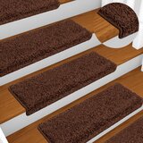 Prostirke za stepenice 10 kom 65x21x4 cm smeđe pravokutne rubove | shoptok.hr