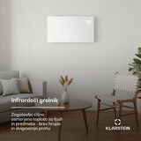 Klarstein Wonderglass infrardeča plošča | 480 W | 10 m² | Moderna steklena zasnova | 90 cm x 58 cm | Shoptok.si