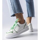 Gemre White sneakers laced with ribbon Pryor | Shoptok.si