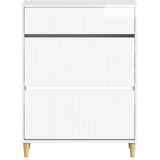  Ormar za cipele ARNHEM 78 x 24 x 103 cm Konstruirano drvo - Bijela visokog sjaja | shoptok.hr