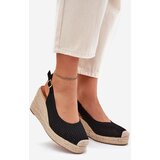 Boto Wedge Sandals For Women With Braiding Black Tulliata | shoptok.hr