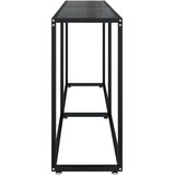  Konzolni stol crni 180 x 35 x 75,5 cm od kaljenog stakla | Eponuda.com