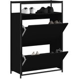 Ormarić za cipele crni 75x34x112 cm od konstruiranog drva | shoptok.hr