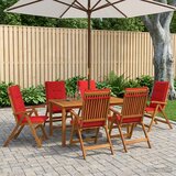  7-dijelni vrtni blagovaonski set 7 kom. Prirodna | shoptok.hr