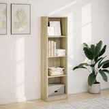 vidaXL Knjižna omara sonoma hrast 40x24x143 cm inženirski les | Shoptok.si