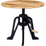  Bočni stolić od masivnog drva manga i željeza 60 x (46 - 63) cm | shoptok.hr