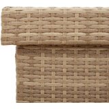  Vrtna kutija za pohranu s kotačima miješana bež 110x55x73 cm | shoptok.hr