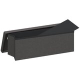  Klupa za pohranu sklopiva od umjetnog platna tamnosiva - Tamno siva 110 x 38 x 38 cm | shoptok.hr