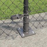  Ograde od lanca s betonskom podlogom 25 x 1 m Siva Mreža | shoptok.hr