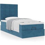 vidaXL Okvir kreveta s madracima tamnoplavi 80x200cm baršunasti | shoptok.hr